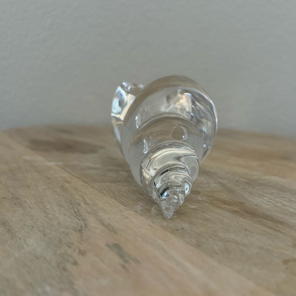 Vintage Saint Louis France Crystal Shell Paperweight - Picture 5 of 10